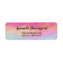 Search for rainbow stripes return address labels Colourful
