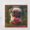 Search for pug valentines day cards Dog
