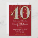 Search for 40 year anniversary invitations 40th anniversary party