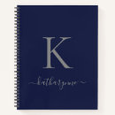 Search for blue notebooks Monogrammed