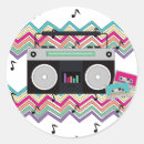 Search for music birthday stickers Retro