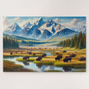 Search for bison puzzles Grazing