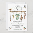 Search for hunting baby shower invitations Little hunter