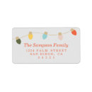 Search for twinkle lights return address labels Modern