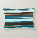 Search for teal and brown cushions Striped