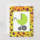 Search for green leopard invitations Baby