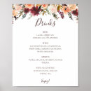 Search for watercolor orange florals wedding menus For her