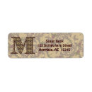 Search for m monogram return address labels Initial