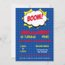 Search for super invitations Comic book