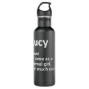 Search for lucie water bottles Lucy
