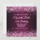 Search for wine 40th birthday invitations Glitter