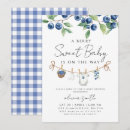 Search for blueberry baby shower invitations Berry sweet