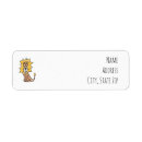 Search for cute lion return address labels Safari