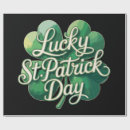 Search for st patricks day wrapping paper Lucky