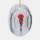 Search for rain christmas tree decorations Woman