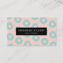 Search for donuts business cards Pink