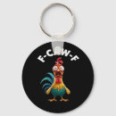 Search for vintage humour key rings F caw f