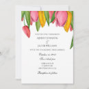 Search for pink tulip wedding invitations Green