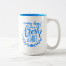 Search for every day coffee mugs Fresh start