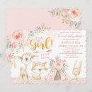 Search for teepee baby girl shower invitations For her