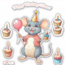 Search for white mouse stickers Cartoon