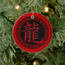 Search for japanese dragon christmas tree decorations Red