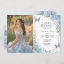 Search for blue and silver sweet 16 invitations For kids