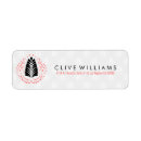 Search for abstract swirl return address labels Black