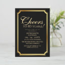 Search for 80th dinner birthday invitations Gold