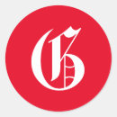 Search for monogram g stickers White