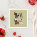 Search for dachshund napkins Xmas