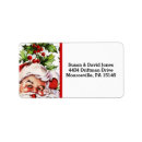 Search for surprise return address labels Santa