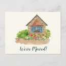 Search for moved house postcards Watercolor