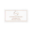Search for floral initial return address labels Elegant