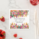Search for tropical napkins Watercolor tropical flowers