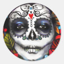 Search for day of the dead stickers Floral skull