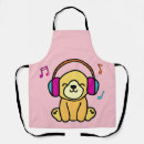Search for happy puppy aprons Funny