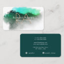 Search for green emerald gold business cards Social media