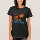 Search for calm down womens tshirts Chin