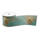 Search for peacock ribbon Aqua