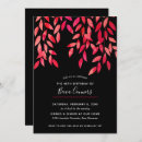Search for foliage birthday invitations Elegant