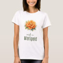 Search for marigold flower tshirts Watercolor
