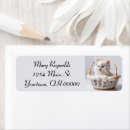 Search for basket return address labels Cute