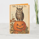Search for owl halloween cards Vintage