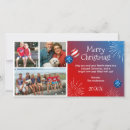Search for patriotic photo christmas cards Red white and blue