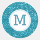 Search for turquoise monogram stickers Glitter