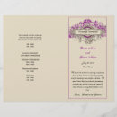 Search for floral wedding programs Vintage