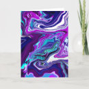 Search for teal abstract cards Purple