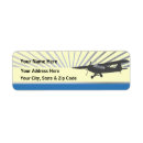 Search for plane return address labels Aircraft