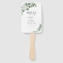 Search for rustic wedding hand fans Greenery